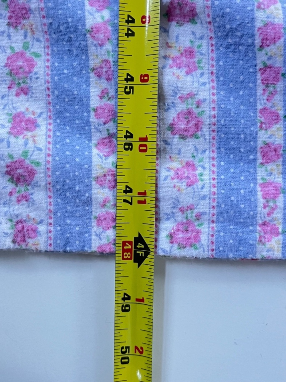 Lanz of Salzburg Tyrolean Nightgown Sz S Blue White Floral Cottagecore Granny - Picture 9 of 10